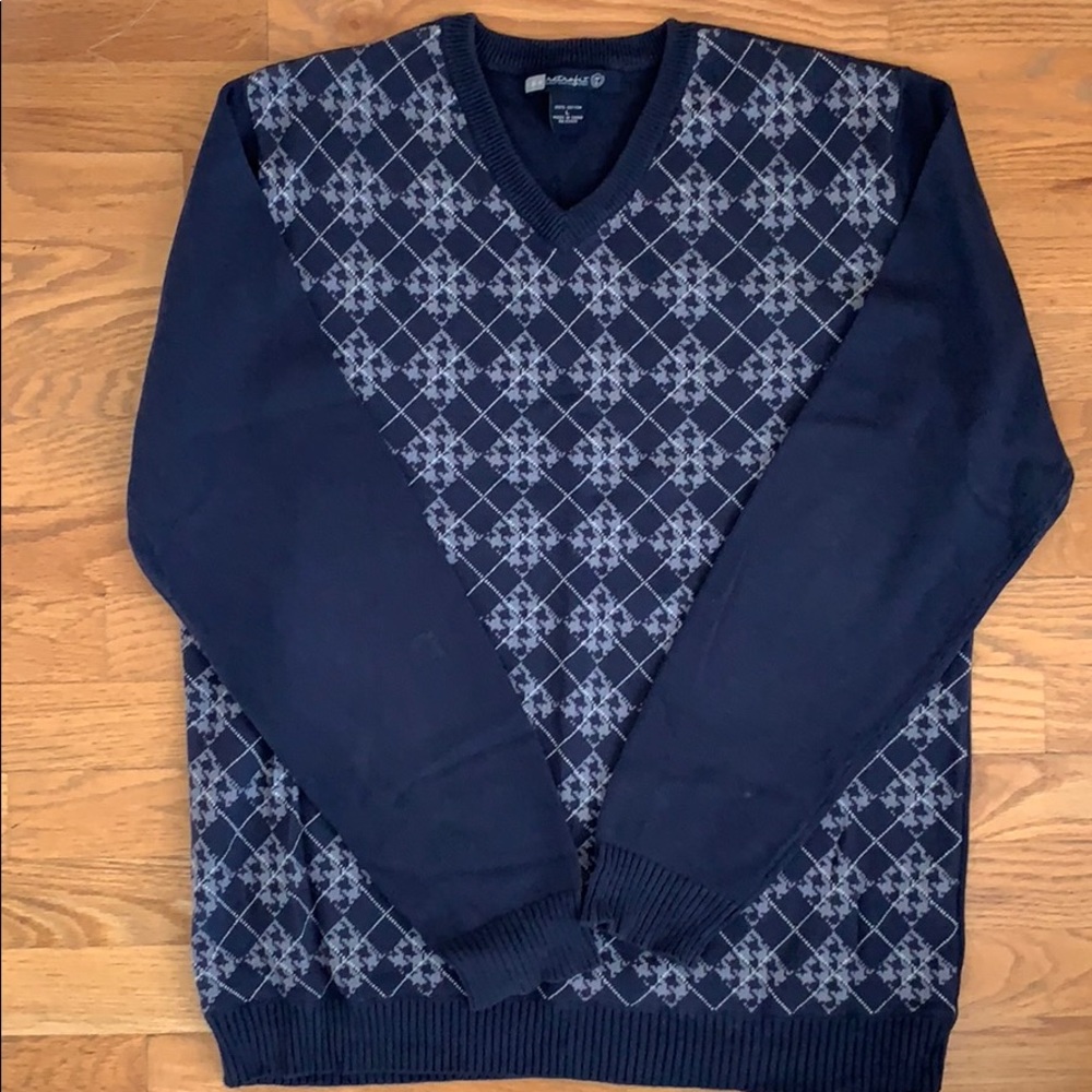 RETROFIT Men’s Navy/Blue V-neck Sweater